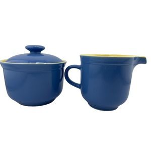 Cream Sugar French Country Vintage Stoneware‎ Classic 90s